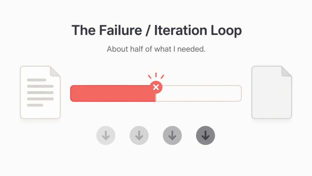 The Failure / Iteration Loop Aspect Ratio