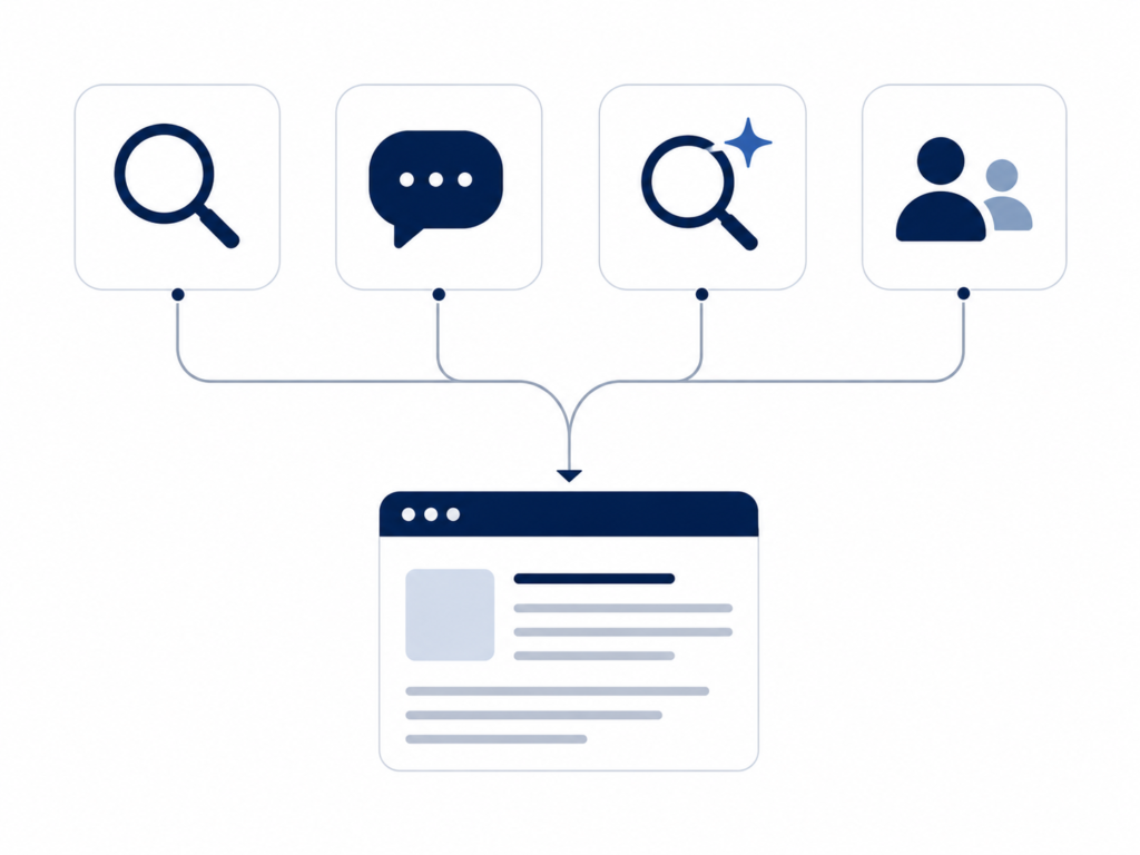 How the major AI platforms source their answers